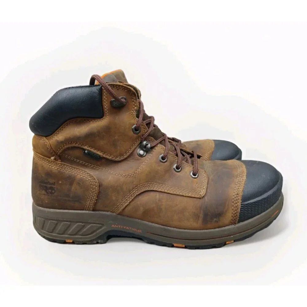 Timberland Pro Mens‎ Helix HD 6” Comp Toe Waterproof Boot Brown Size 14W